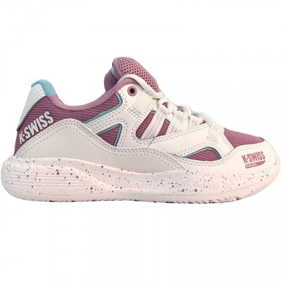Zapatillas Kswiss Tura Team Padel Blanco Lila Mujer  Oferta + Barato