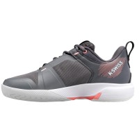 Zapatillas Kswiss Ultrashot Team Gris Rosa Mujer  Oferta + Barato