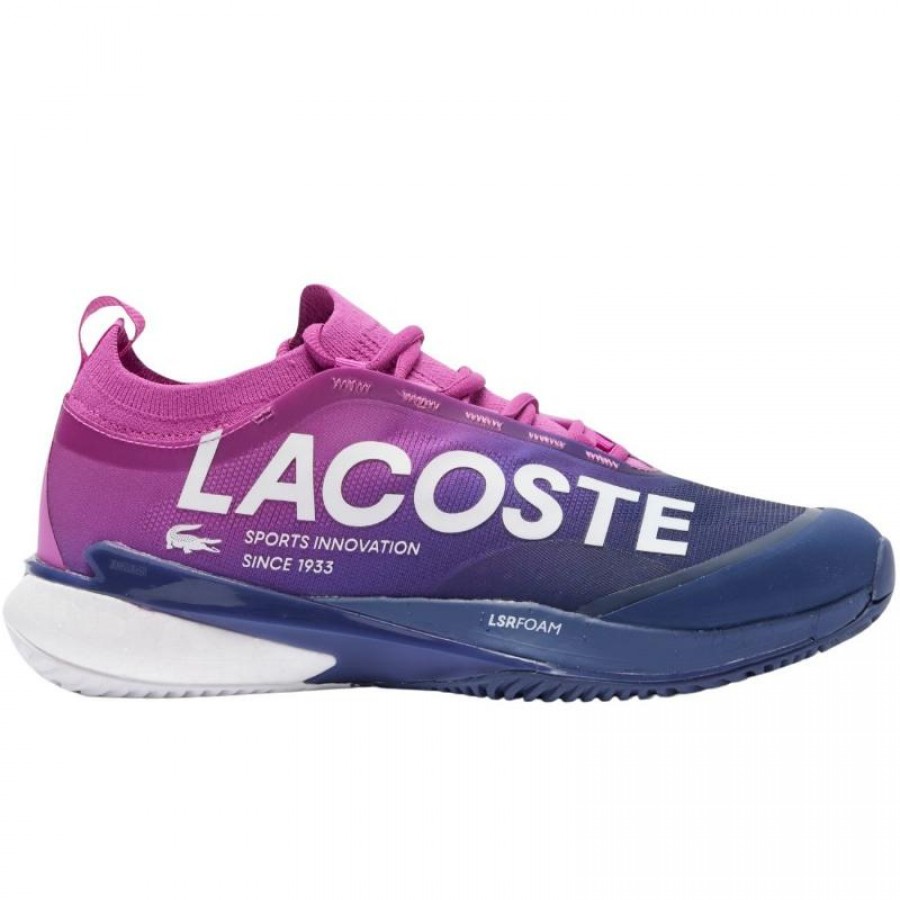 Baskets Femme Lacoste AG-LT25 Lite Clay Pink Bleu Foncé  Offre - Pas cher
