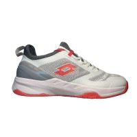 Zapatillas Lotto Mirage 200 Blanco Rojo Poppy Gris  Oferta + Barato