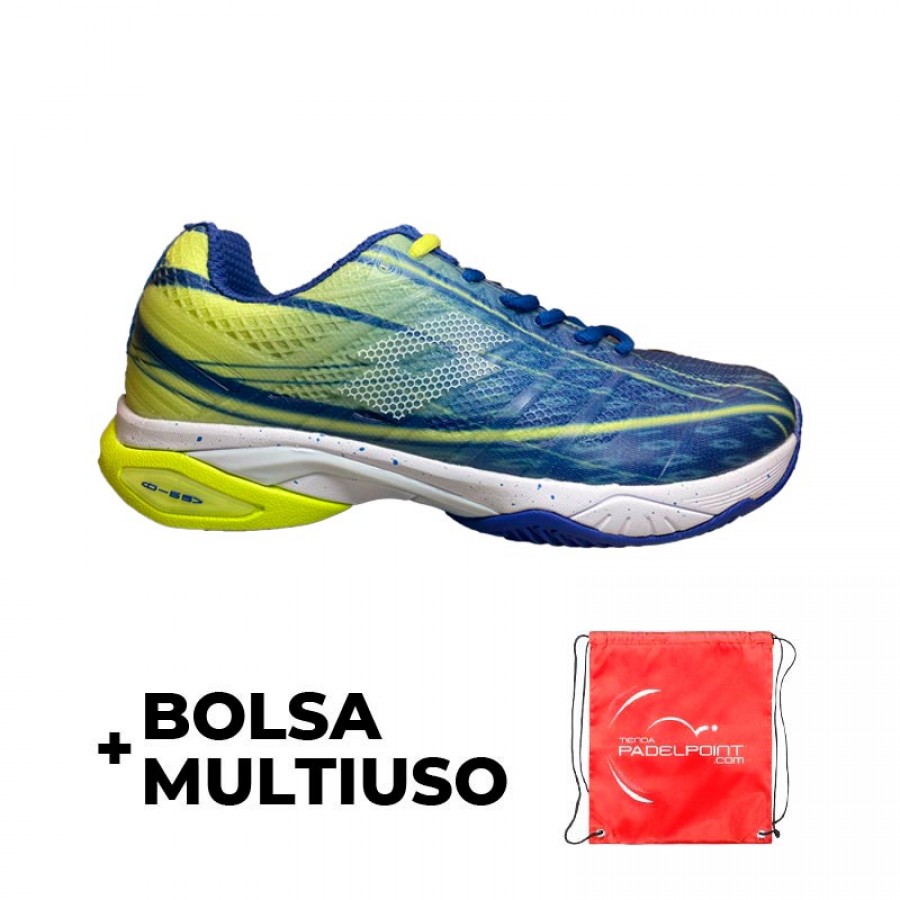 Zapatillas Lotto Mirage 300 Azul Amarillo Neon