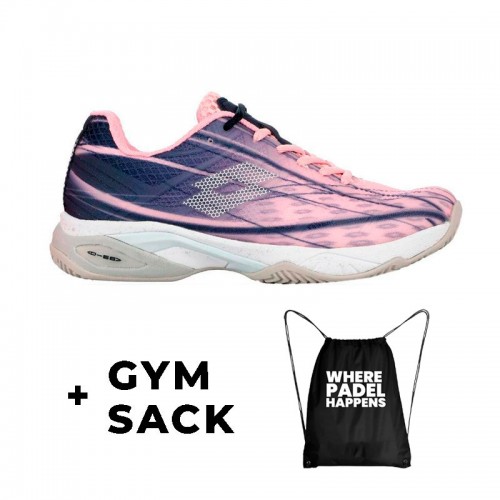 Zapatillas Lotto Mirage 300 Clay Rosa Blanco Azul Marino Mujer Zapatillas Lotto Mirage 300 Clay Rosa Blanco Azul Marino Mujer