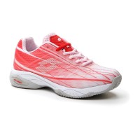 Baskets Lotto Mirage 300 Coquelicot Rouge Blanc Femmes  Offre - Pas cher