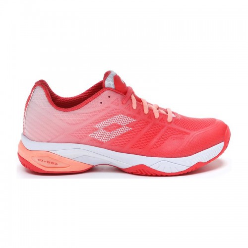 Zapatillas Lotto Mirage 300 Rojo Fluor Blanco Salmon Mujer Zapatillas Lotto Mirage 300 Rojo Fluor Blanco Salmon Mujer