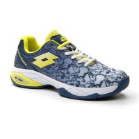 Baskets Lotto Superrapida 200 III Bleu Denim Blanc Femme  Offre - Pas cher