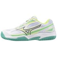 Zapatillas Mizuno Break Shot 4 Clay Blanco Negro Lima Mujer  Oferta + Barato