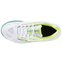 Zapatillas Mizuno Break Shot 4 Clay Blanco Negro Lima Mujer  Oferta + Barato