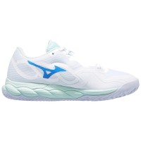 Zapatillas Mizuno Wave Enforce Court Clay Blanco Azul Mujer  Oferta + Barato
