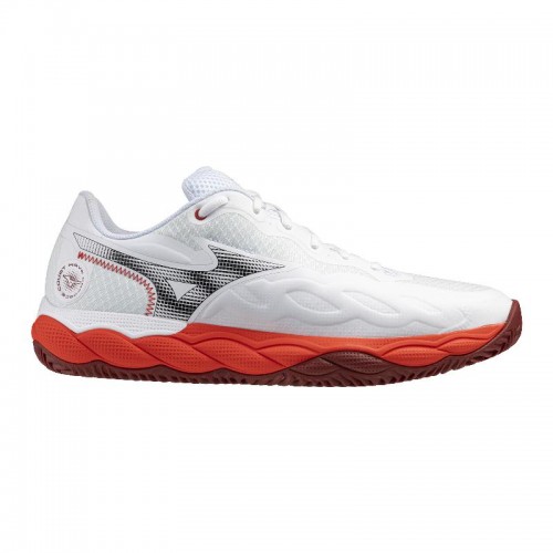 Zapatillas de Padel Onda Mizuno Reforçam a Corte Clay Blanco Rojo