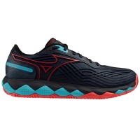 Sneakers Mizuno Wave Enforce Tour 2 Padel Nero Blu Rosso  Offerta + Economico