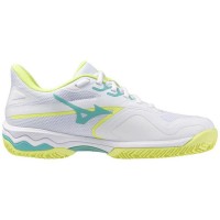 Zapatillas Mizuno Wave Exceed Light 2 Clay Blanco Negro Lima Mujer  Oferta + Barato