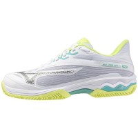 Zapatillas Mizuno Wave Exceed Light 2 Clay Blanco Negro Lima Mujer  Oferta + Barato