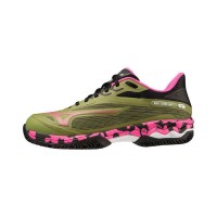 Baskets Mizuno Wave Exceed Light 2 Green Fuchsia Femme  Offre - Pas cher