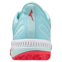 Zapatillas Mizuno Wave Exceed Tour 5 CC Turquesa Blanco Mujer  Oferta + Barato