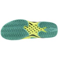 Zapatillas Mizuno Wave Exceed Tour 6 Clay Lima Negro Azul  Oferta + Barato