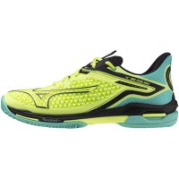 Zapatillas Mizuno Wave Exceed Tour 6 Clay Lima Negro Azul  Oferta + Barato