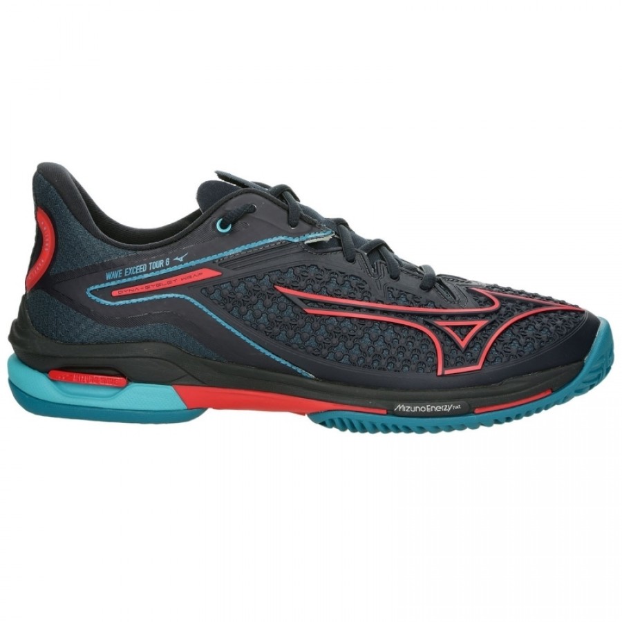 Sneakers Mizuno Wave Exceed Tour 6 Padel Nero Blu Rosso  Offerta + Economico