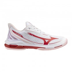 Tênis femininos Mizuno Wave Exceed Tour 7 Clay White Red