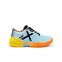 Zapatillas Munich Padx 58 Padel Gris Naranja Mujer  Oferta + Barato