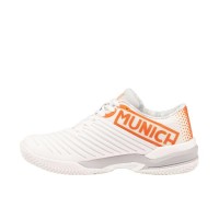 Baskets Munich Padx 60 Blanche Orange
