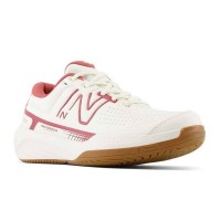 New Balance 696V5 Blanc Rose Baskets Femme  Offre - Pas cher
