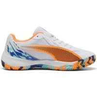 Puma Nova Court Bianco Arancione Nero Sneakers  Offerta + Economico