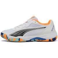 Puma Nova Court Bianco Arancione Nero Sneakers  Offerta + Economico