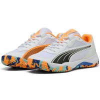 Puma Nova Court Bianco Arancione Nero Sneakers  Offerta + Economico