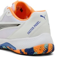 Puma Nova Court Bianco Arancione Nero Sneakers  Offerta + Economico