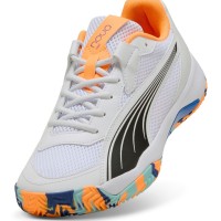 Puma Nova Court Bianco Arancione Nero Sneakers  Offerta + Economico