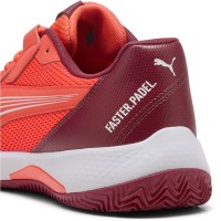 Puma Nova Court Red Bordeaux White Sneakers  Offer + Cheap