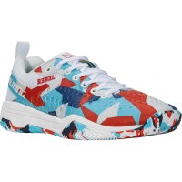 Zapatillas Salming Rebel Camo Blanco Rojo Azul  Oferta + Barato