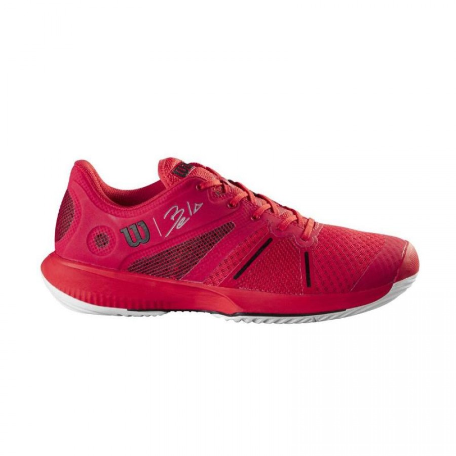 Zapatillas Wilson Bela Pro Rojo Poppy Blanco Negro  Oferta + Barato