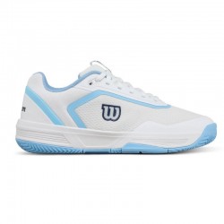 Zapatillas Wilson Courtglide Blanco Celeste Mujer