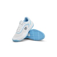 Zapatillas Wilson Courtglide Blanco Celeste Mujer