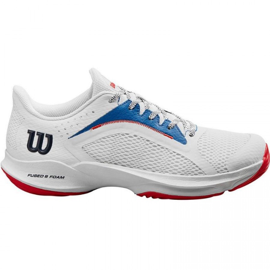 Zapatillas Wilson Hurakn 2.0 Blanco Azul Rojo  Oferta + Barato