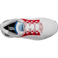 Zapatillas Wilson Hurakn Pro Blanco Rojo Azul Mujer  Oferta + Barato