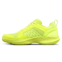Zapatillas Wilson Hurakn Pro V2 Amarillo Fluor Blanco Mujer  Oferta + Barato