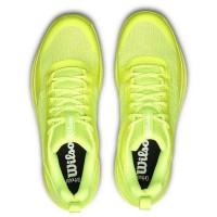 Zapatillas Wilson Hurakn Pro V2 Amarillo Fluor Blanco Mujer  Oferta + Barato