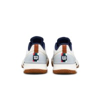 Zapatillas Wilson Intrigue Tour Clay Blanco Vainilla Azul Marino Mujer