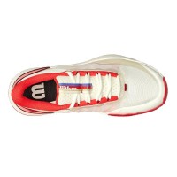 Baskets Wilson Intrigue Tour Tofu Rouge Femme  Offre - Pas cher
