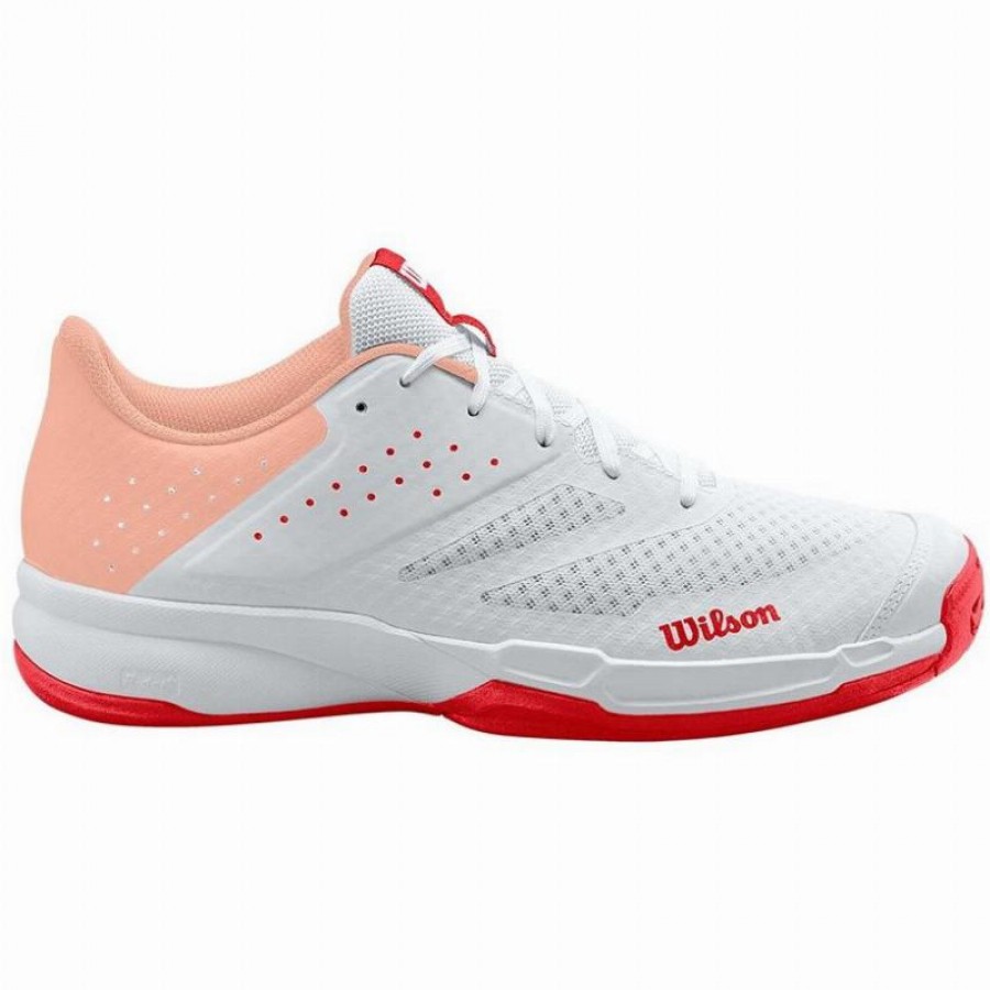 Zapatillas Wilson Kaos Stroke 2.0 Blanco Coral Mujer  Oferta + Barato