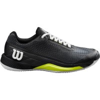Zapatillas Wilson Rush Pro 4.0 Clay Negro Blanco Amarillo  Oferta + Barato