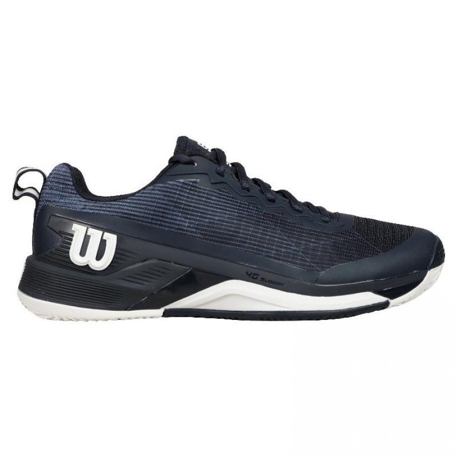 Baskets Wilson Rush Pro 4.5 TERRE BATTUE Bleu Marine  Offre - Pas cher
