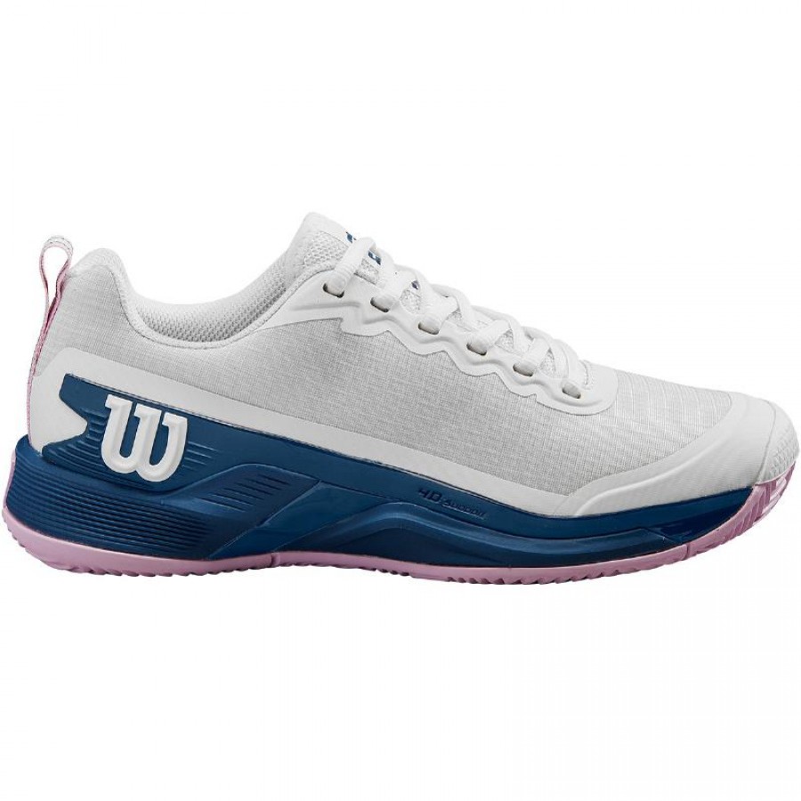 Wilson Rush Pro 4.5 Clay Bianco Blu Sneakers Donna  Offerta + Economico