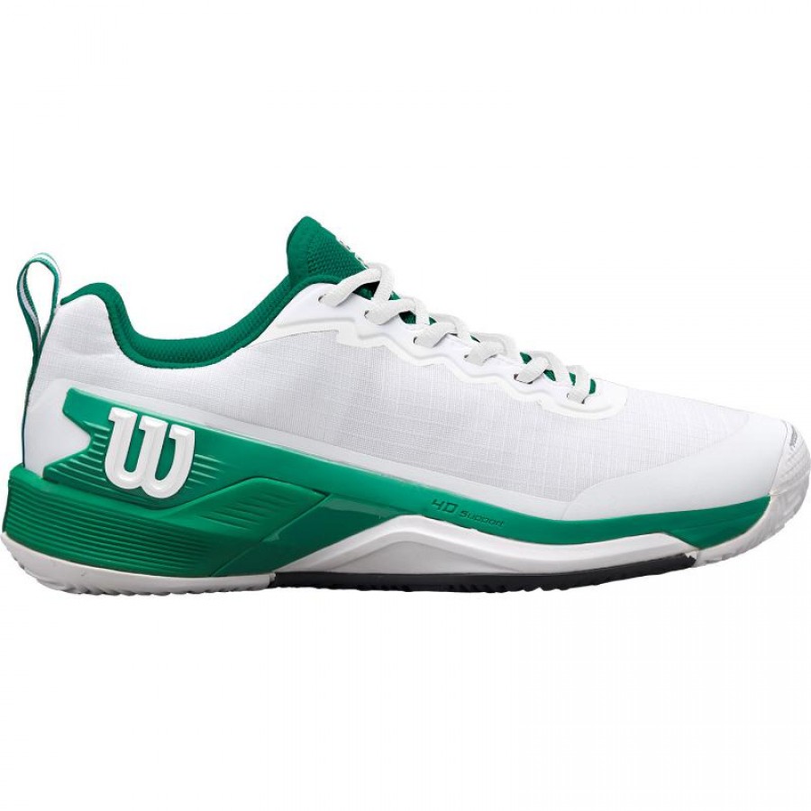 Wilson Rush Pro 4.5 Clay Bianco Verde Nero Scarpe da ginnastica  Offerta + Economico