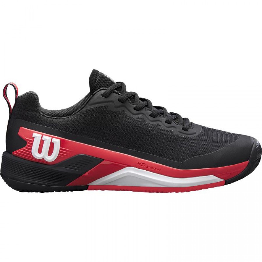 Wilson Rush Pro 4.5 Clay Nero Rosso Bianco Sneakers  Offerta + Economico