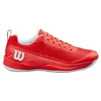Zapatillas Wilson Rush Pro 4.5 Clay Rojo Blanco  Oferta + Barato