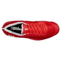 Zapatillas Wilson Rush Pro 4.5 Clay Rojo Blanco  Oferta + Barato