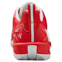 Zapatillas Wilson Rush Pro 4.5 Clay Rojo Blanco  Oferta + Barato